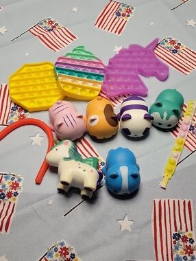 Assorted Kids Sensory Toy Pack - Purple, Yellow, Green, Blue & More
